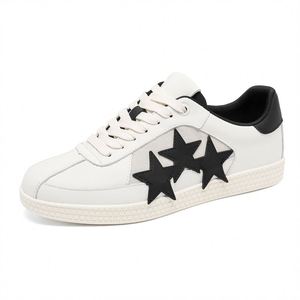 Zapatillas Deportivas Casuales para Pareja, de Caña Baja, con Decoración de Estrellas, Transpirables, Ligeras, Color Verde Perenne, con Cordones, a la Moda, para Otoño - Product Image 5