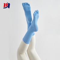 Échantillon gratuit 5 doigts orteil chaussettes yoga chaussettes anti-dérapant coton orteil chaussettes sport