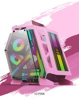 Boîtier d'ordinateur de jeu, boîtier PC ATX, USB3.0, verre trempé, OEM ODM, boîtier de bureau, tour d'ordinateur, boîtier d'ordinateur