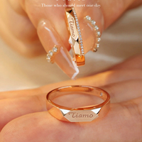 Bague de Fiançailles H&F en Diamant Naturel et Véritable, Anneau Personnalisé en Or Pur 18k et 14k/10k, Élégant Ensemble de Bagues de Mariage pour Couple pour Anniversaires