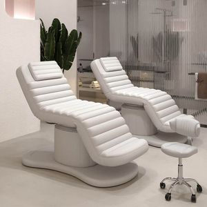 Modern White Base Leather Massage Table Spa Bed 3 Motors Electric Spa Beauty Luxury Lash Bbed - Product Image 3