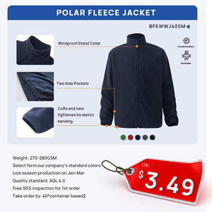 Jaket bulu domba Softshell pakaian kerja jaket bulu Polar lapisan ganda Softshell rompi bulu Polar - Product Image 6