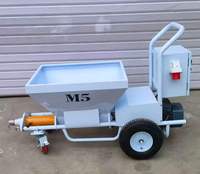 Machine à projeter du mortier électrique mobile pour les chantiers de construction M5