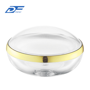 Gros 100 ml Cosmétique En Plastique Transparent Cogne Avec Le Couvercle, pot en plastique - Product Image 2