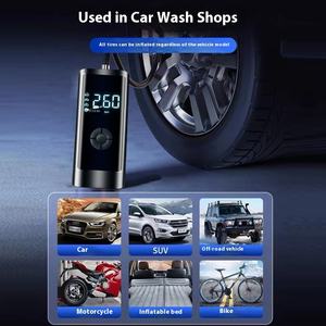 Pompe de gonflage de pneus intelligente mini sans fil à LED avec chargeur de voiture en ABS, fabrication sur mesure - Product Image 2