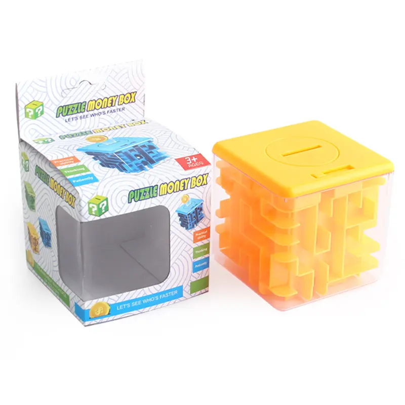 Kids Funny Gift Card Money Maze Puzzle Box Cube Brain Teasers Teasing Toys Gifts Holder for Kids Adults