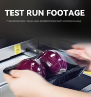Máquina Automática para Envolver en Film Transparente Carne, Frutas y Verduras, Máquina Envolvedora de Film Transparente de Grado Alimenticio