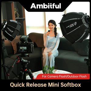 AMBITFUL PF30 30cm PF40 SE Mini Boîte à Lumière Portable Octogonale pour Flash Appareil Photo avec Grille Nid d'Abeille pour TT520II <span class=keywords><strong>AD200PRO</strong></span> - Product Image 4