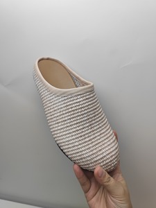 Extra Size High-Quality Woven Linen Women Flat Shoes <b>Slip</b>-On Mules Round Wide Toe Style Ladies <b>Half</b> Slippers - Product Image 3
