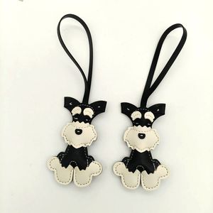 Mengda Nuevo Llavero de Lujo de PU con Colgante de Poni para Mujer, Adorno de Animal con Borla, Llavero para Coche, Colgante de Perro de Diseño para Bolso, Aleación de Zinc - Product Image 6