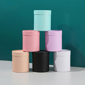 Caja de regalo redonda pequeña, material de papel beneficioso UV para arreglos florales y embalaje de ramo, estilo cubo abrazo - Product Image 6