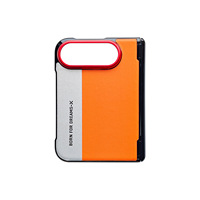 Coque de téléphone pliable haut de gamme, fine, rigide, avec charnière, en cuir PU, protection de l'appareil photo, anti-chute, pour Apple iPhone Duo