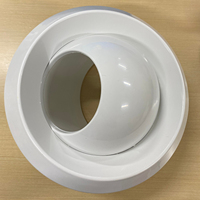 Diffuseur de buse de jet d'air en plastique connecté par conduit de diamètre 300mm utilisé pour le système HVAC
