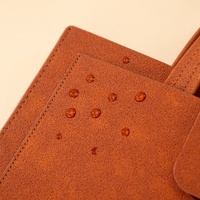 Carpeta Portafolio A4 de Cuero PU Premium con Cierre de Cremallera y Bolsillos para Documentos, Bolso de Mano, Porta Proyectos