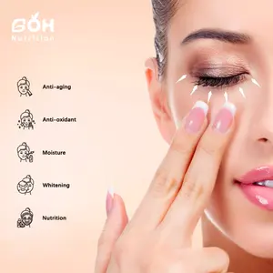 GOH OEM Private Label Poderosa Pele Whitening Vitamina C Gomas com Colágeno Gomas De Ácido Hialurônico