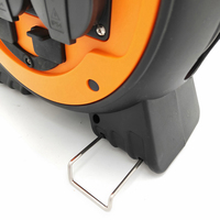 Enrouleur de câble rétractable ZNPON 15M, 3 prises SCHUKO, robuste, avec éclairage LED, IP44, prise CEE, USB et protection contre les surcharges