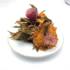 Base de té <span class=keywords><strong>verde</strong></span> orgánico que florece, té con sabor a Flor, OEM, vacío, paquete de regalo - Product Image 4