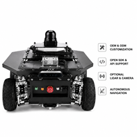 Châssis de robot à direction indépendante sur 4 roues Senfar SFLZ500, navigation laser, charge sans fil automatique, ROS2 pour UGV extérieur
