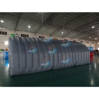 Tente tunnel gonflable robuste pour salle de sport, grand abri pneumatique pour événements extérieurs, ateliers mobiles, tailles personnalisées directement de l'usine
