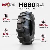 19.5L-24 12PR R-4 Vollgummireifen H660 Neu für Baggerlader, Traktoren und Schwere Industriemaschinen