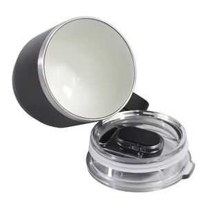 Cross-border 10oz 304 Foldable Stainless Steel Vacuum Thermos Cup Inner Ceramic 6-12 Hours Thermal Insulation Home Office - Product Image 1