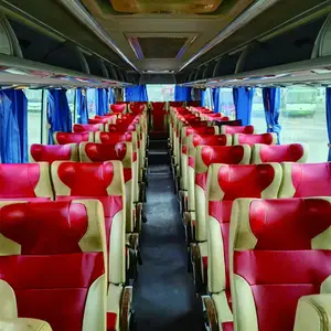 O ônibus de longa distância de luxo usado em 2017 para venda é um veículo de 12 metros de comprimento com um motor de 6 cilindros. ônibus de dois andares para venda