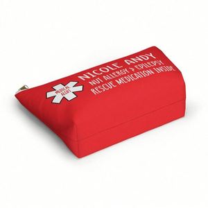 Pochette de premiers secours personnalisée Croix Rouge, trousse médicale, pochette pour médicaments d'allergie, sac anti-gueule de bois, cadeau promotionnel, randonnée - Product Image 4