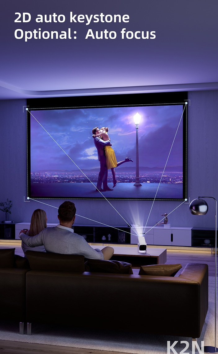 2025 NEW K2N Mini LCD Smart Video Projector - Portable Home Theater