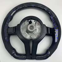Volant en Alcantara violet et carbone forgé avec LED pour F10 F30 F32 F36 M3 F80 M4 F82 M2 F87 X5 F15 E70 E71 E90 E92