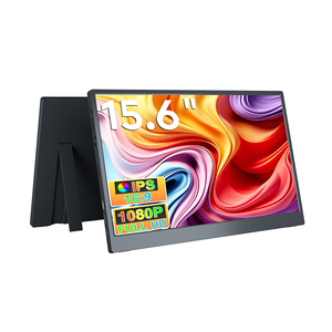 Moniteur portable LED IPS Full HD 1080P de 15,6 pouces, écran large, USB C HDMI 16:9 pour ordinateur portable, commerce, bureau, divertissement - Product Image 1