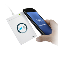 Lector/Grabador de Tarjetas Inteligentes NFC RFID ACR122 USB sin Contacto, con Protocolo ISO 14443A de 125kHz para Control de Acceso