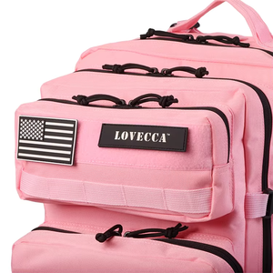 Mochila personalizada de gran capacidad 900D Oxford impermeable para gimnasio, deportes, Fitness, parche DIY <span class=keywords><strong>Moore</strong></span> para Rosa, táctica para acampar y hacer senderismo - Product Image 3