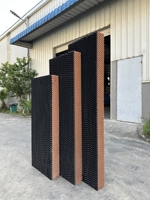 Yeni Ağır Hizmet Tipi 1800x600x150mm Siyah Evaporatif Soğutma Pedi Yüksek Emici Selüloz Panel HME Model H03 Fabrika Tedariği