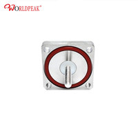 Connecteur RF Fabricant Connecteurs plaqués argent N Femelle Jack 4 trous Bride 32*32mm Montage sur panneau Adaptateur de câble