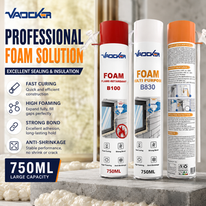 Prix Usine Mousse <span class=keywords><strong>Polyuréthane</strong></span> Composée en Aérosol 750ml <span class=keywords><strong>Isolation</strong></span> Personnalisée Excellent Prix Mousse PU Ignifuge à Forte Expansion - Product Image 1