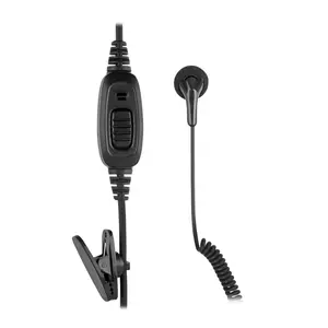 Kenwood 2pin 라디오 TK208 TK240 TK360 용 워키토키 이어피스 인라인 ptt 이어폰