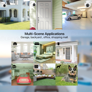 Mini Cámara de Seguridad Solar para Exteriores de 3MP con Visión Nocturna, Audio Bidireccional, IP66 Impermeable, Vista de 360°, WiFi Inalámbrico para Seguridad del Hogar - Product Image 5