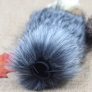 Micro Pare-Brise Fourrure Vent Manchon Pare-Brise cheveux Pour RODE <span class=keywords><strong>VideoMic</strong></span> Go/ Takstar SGC-598/MIC-01/Comica V30 Lite - Product Image 1