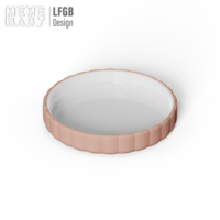 Ensemble d'alimentation pour bébé en céramique sans BPA, avec manchon en silicone, assiette pour bébé en céramique, vaisselle écologique pour bébé