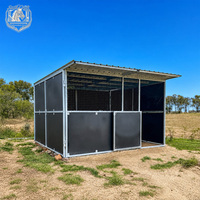 Box de stockage pour chevaux en HDPE, style américain, facile à assembler, durable, portable et déplaçable