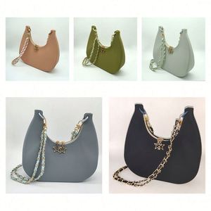 Bolsa de Viaje para Mujer, con Cierre de Cremallera, Diseño de Caramelos, Decoración de Cadenas, Correa Única, Material de Silicona Impermeable, para Uso Diario al Aire Libre - Product Image 5