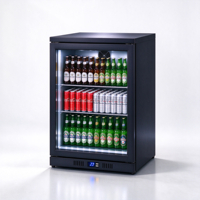 Réfrigérateur de bar à trois portes vitrées pour boissons et bières, sans givre, avec verrouillage sécurisé, triple zone, affichage numérique