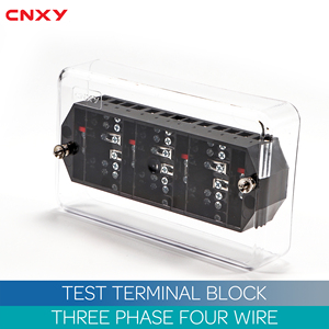 Bloc de bornes de test en bakélite anti-feu pour test énergétique, compteur <span class=keywords><strong>électrique</strong></span>, boîtier de bornes <span class=keywords><strong>triphasé</strong></span> quatre fils - Product Image 4