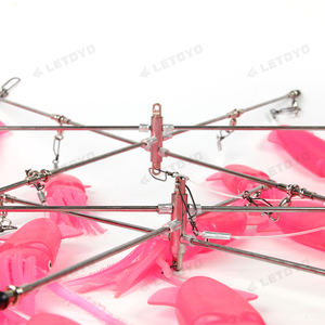 LETOYO Leurres de pêche à la traîne artificiels souples de 9 ''avec barre d'épandage pour la pêche au thon en eau de mer - Product Image 3