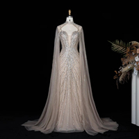 Robe de soirée Jancember LSZ114, magnifique robe de mariée avec collier en sequins et fermeture éclair champagne