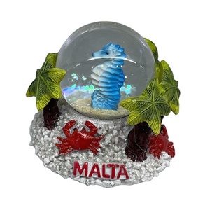 Adornos Navideños de Resina Personalizados de Fábrica, Decoraciones de Interior, Globo de Agua con Música, Cristal, Delfín, <span class=keywords><strong>Coco</strong></span> y Bola de Nieve - Product Image 3