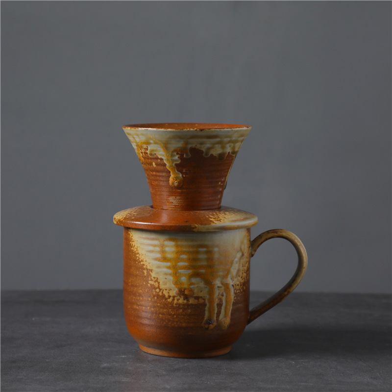 Bollitore pour-over da 1-3 pezzi-marrone-260 ml