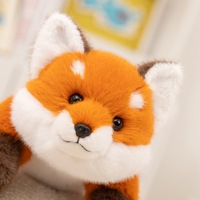 Peluche Renard Couché Orange, Coussin Doux pour Dormir, Animal en Peluche, Cadeau, Poupée Kawaii, Fabricant OEM ODM Personnalisé, Vente en Gros