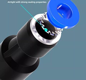 Conector Neumático Rápido ZCKM Push Connect Fitting BSPT <span class=keywords><strong>1</strong></span>/8" <span class=keywords><strong>1</strong></span>/<span class=keywords><strong>4</strong></span>" Rosca Macho Niquelado Plástico + Acero Inoxidable - Product Image 1