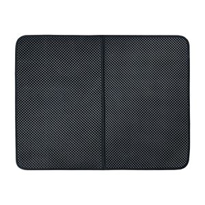 Double Layer EVA <b>Cat</b> Litter <b>Mat</b> Rectangle Gray Black Easy Clean Pet Accessory for <b>Cat</b> Litter Box - Product Image 5